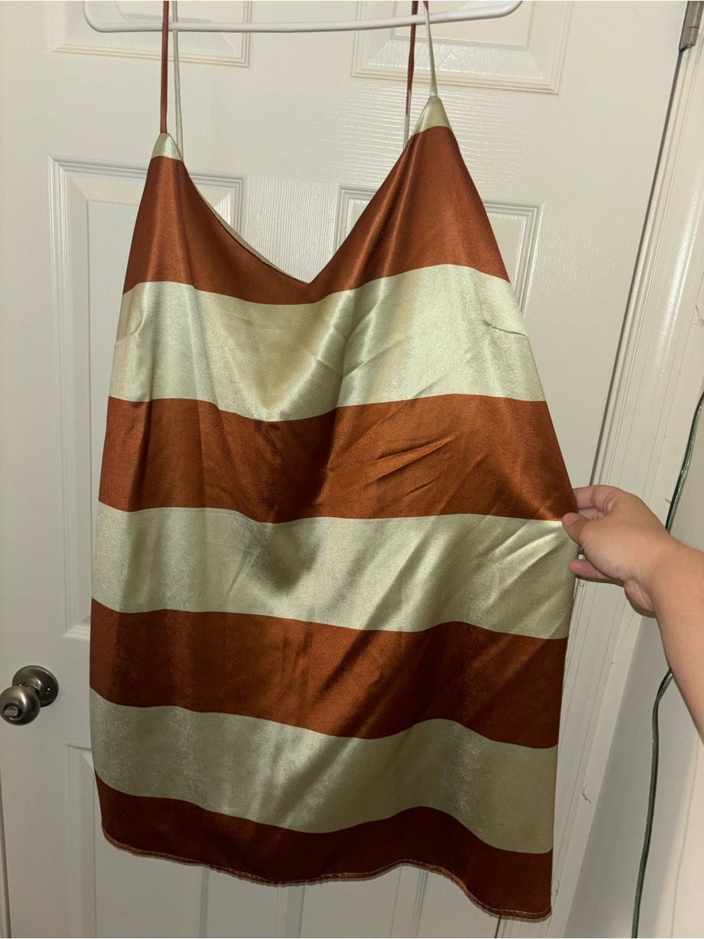 Spilled Latte Satin DRESS ONLY (no duster) - Picture 4 of 7